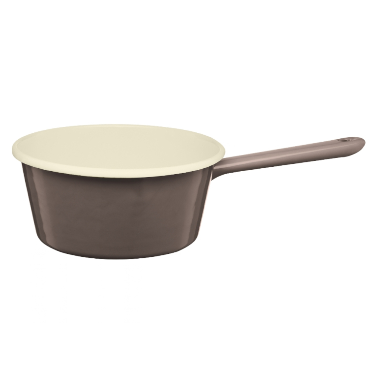 Rondel emaliowany z rączką GORDON 16cm brąz